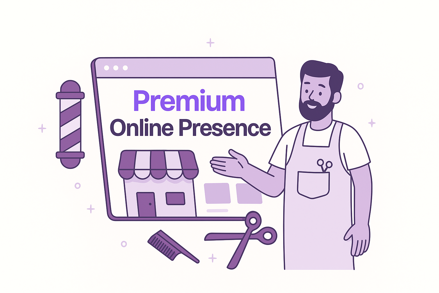 Professional barber providing excellent service